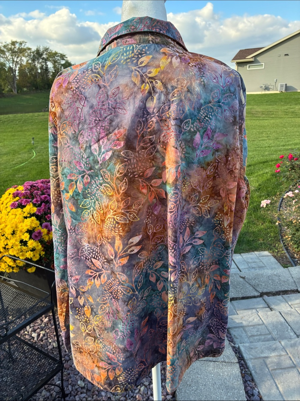 Christopher & Banks Cotton Button Down XL - Picture 4 of 10